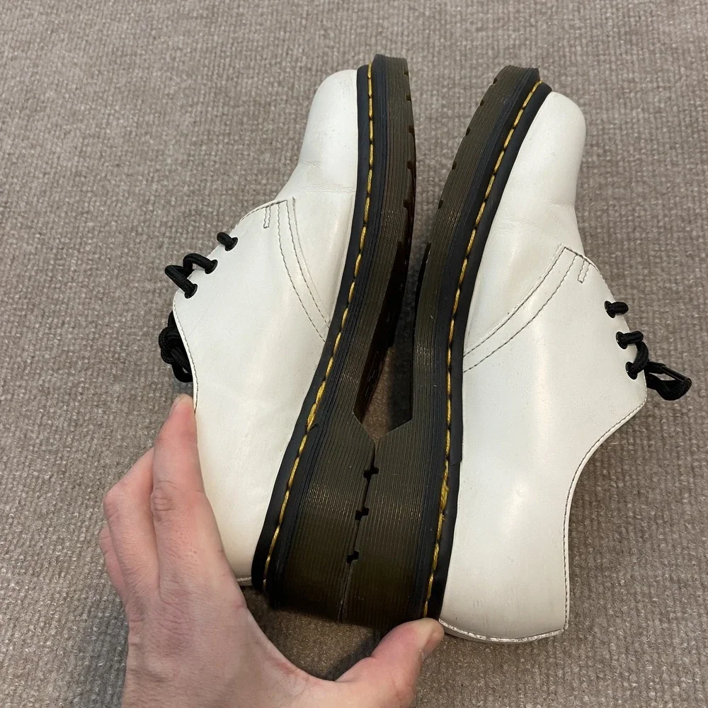 Dr. Martens 1461 Shoes Mens 6 Womens 5 White Leather Lace Up Casual Oxfords